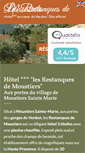 Mobile Screenshot of hotel-les-restanques.com