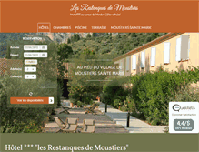 Tablet Screenshot of hotel-les-restanques.com